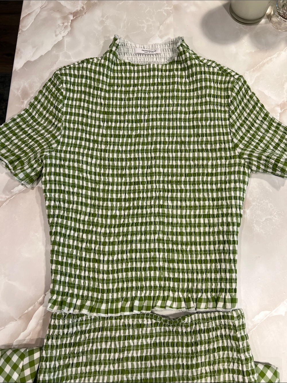Peppermayo Gingham Maxi Skirt Set - Picture 4 of 6